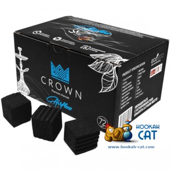 Уголь для кальяна Crown Airflow (Краун Дышащий) 72 шт. (25мм, 1кг)