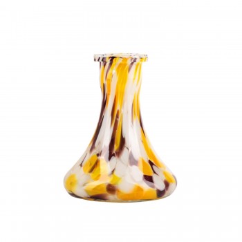 Колба для кальяна Hype Flask Mini Yellow Orange Brown Crumb (Хайп Мини Желтая Оранжевая Коричневая Крошка)