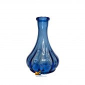 Колба для кальяна Hype Drops Blue Vortex (Хайп Капля Синяя Рифленая)