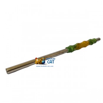 Мундштук для кальяна MoreThanHookah Handle Acryl Stab (Акрил Стабилизированное Дерево) Желто-Зеленый