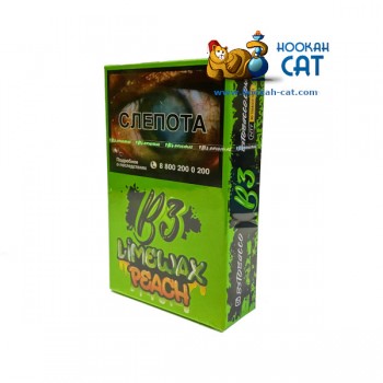 Табак для кальяна B3 Limewax Peach (Б3 Персик Лайм) Акцизный 50г